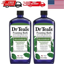 Dr Teal's Relax  Relief Foaming Bath - Eucalyptus  Spearmint, 68 fl oz Duo
