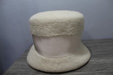 Vintage NWT 1971 Soviet TPYA White Rabbit Fur Women\'s Hat TRUD Moscow Russian Rabbit Fur 1970s Vintage Hats for Women for sale | eBay main image 3