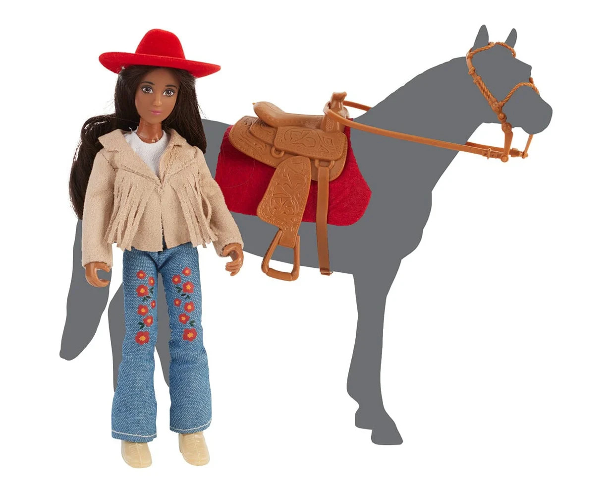 NIB Breyer Freedom Series Sylvie Western Rider and Tack