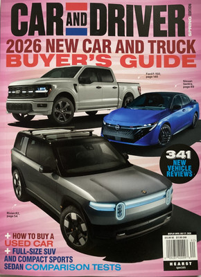 2026 CAR & DRIVER NEW CAR & TRUCK BUYER'S GUIDE Magazine UNBIASED REVIEWS / New