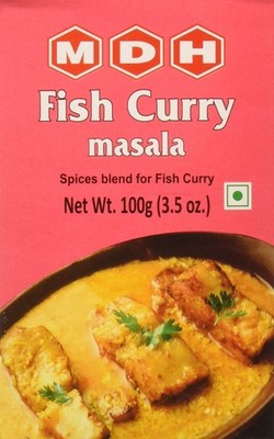 MDH Fish Curry Masala 100g Orange Herb Spice Blend for Delicious Fish Curry