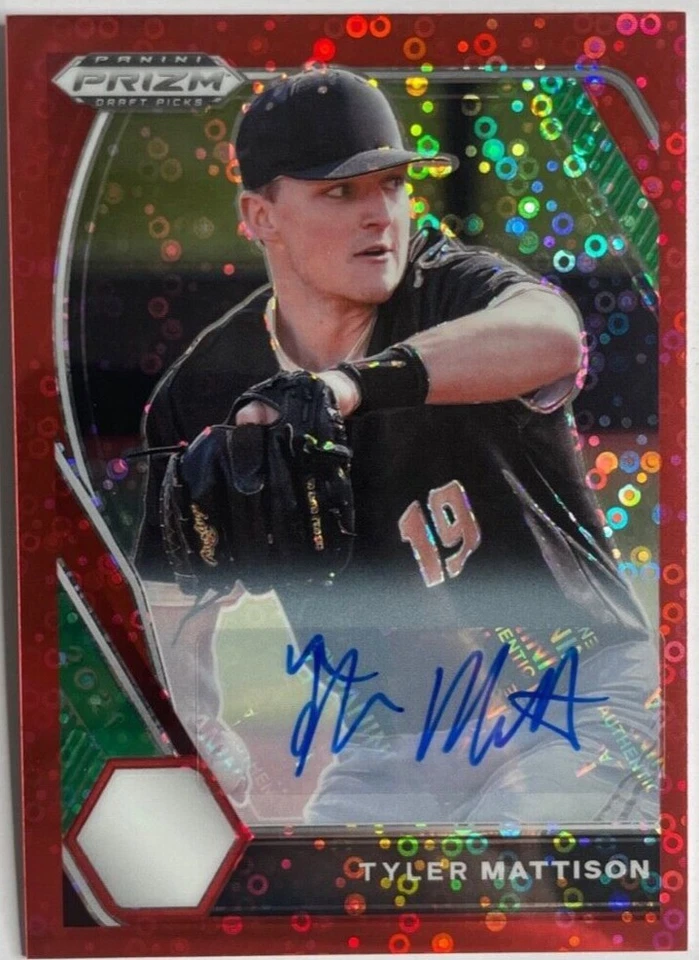 Red Donut Circle Prizm Autographs