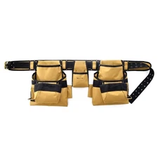 Style n Craft 4-Piece and 15-Pocket Framer’s Combo, Tool Belt with 2 Tool