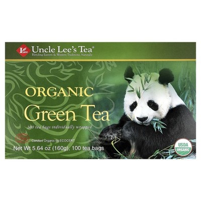 Organic Green Tea, 100 Tea Bags, 5.64 oz (160 g)