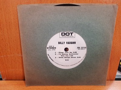 7'' Jukebox 33 1/3 EP / Billy Vaughn / 1973 / Sleepy Time Gal / JBA 23100
