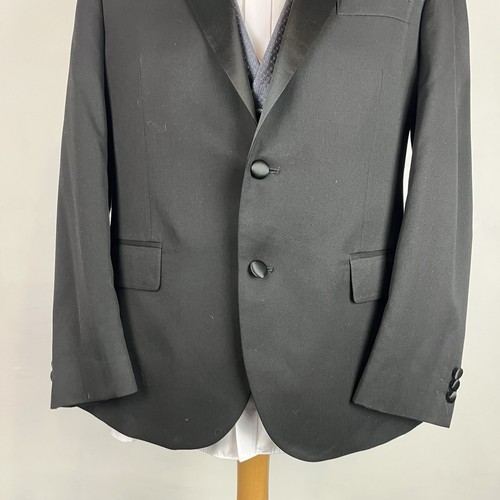 Marks and Spencer 3 Piezas Esmoquin Traje de Cena Para Hombre Negro 42S Chaqueta 36W 31L M&S - Imagen 5 de 24