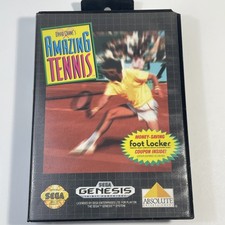 David Crane's Amazing Tennis (Sega Genesis) Cartridge & Box Only - Tested