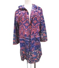 Anthropologie RAGA Boho Whimsygoth Tapestry Print Hooded Tunic Dress Coverup New