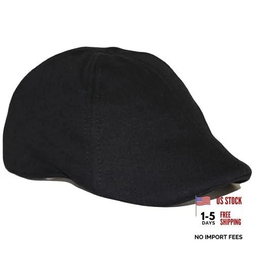 The Original Boston Scally Cap - The Scrapper Newsboy Flat Cap - XX-Large Black