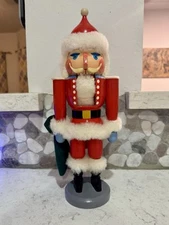 Vintage Erzgebirge Santa Claus Nutcracker German Democratic Republic 1980's