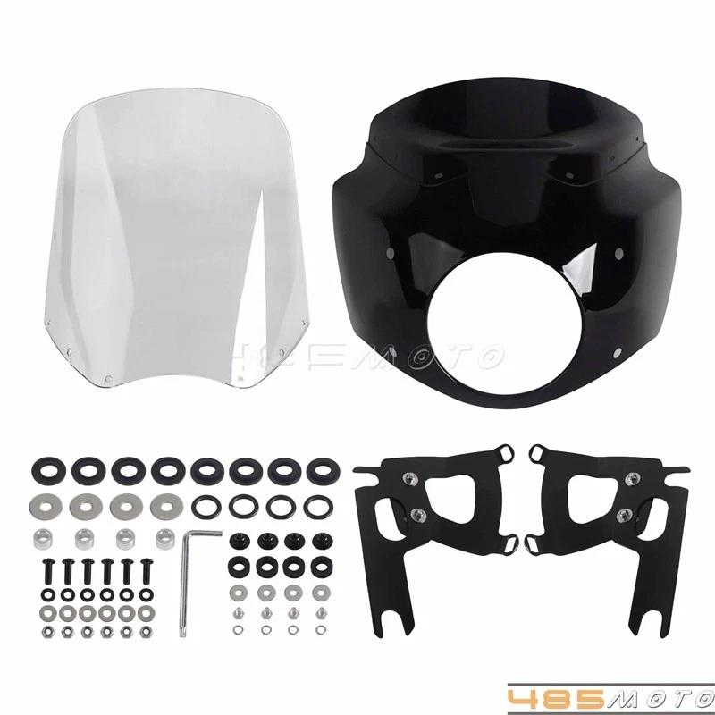 Kit de parabrisas de carenado delantero para Harley Road King FLHR 1994-2023 FLHRXS 2017-25 Foto 3 de 4
