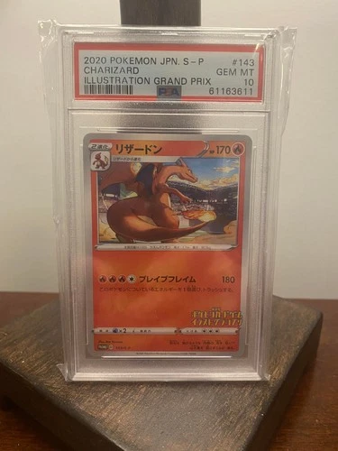 2020 Pokémon Japanese Promo Charizard Illustration Gran Prix #143/S-P PSA 10