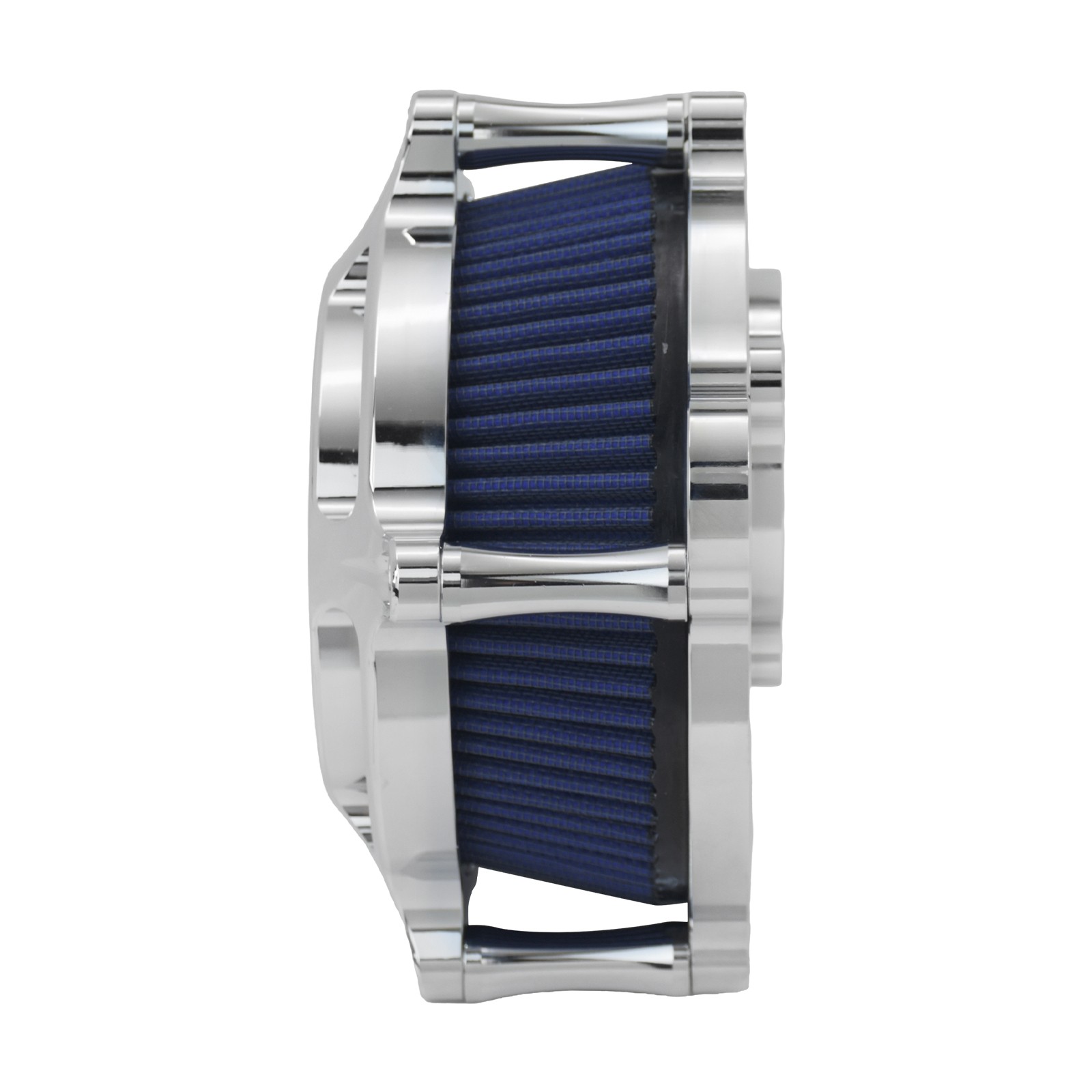 Clear Chrome Air Filter Blue Intake For Harley 18-2025 Softail Fat Boy Breakout