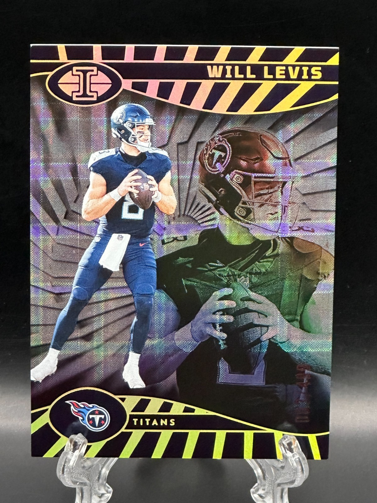 Will Levis 2024 Panini Illusions Trophy Collection Mirrored /499 RC #88