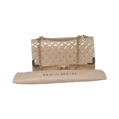 Menbur, Umhängetasche, Damen, Beige, Karo, 30, 8, 18 cm #m2s