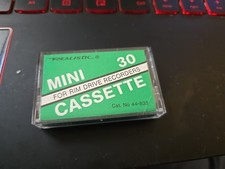 Realistic Radio Shack Mini 30 Cassette for Rim Drive Recorders Cat 44-633