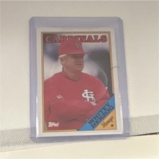 Topps Whitey Herzog #744 St. Louis Cardinals Team Checklist MLB Baseball Card