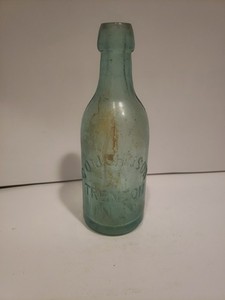 CO Johnson Blue Aqua Squat Blob Top Bottle - Trenton, NJ