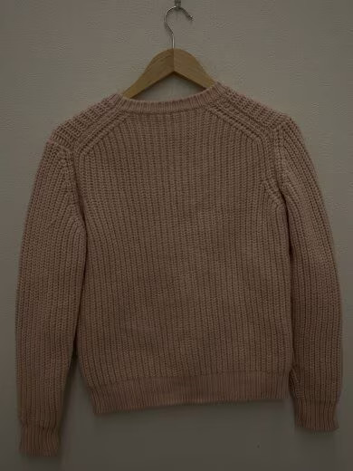 FENDI/ ROMA/Front Logo Crew Neck Knit Sweater (Thick)/Size 40/Wool/Pink/FZX624AE thumbnail 2