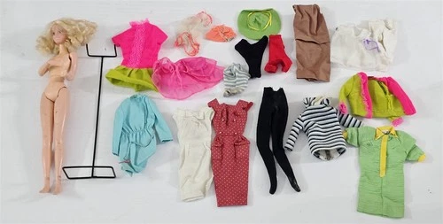 X-794 VINTAGE 1960/70'S MATTEL STARR DOLL WITH TAGGED BARBIE CLOTHING