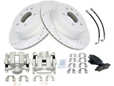 Rear Brake Pad Rotor and Caliper Set 47VGQH74 for Nissan 350Z 2006 2007 ...