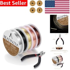 Jewelry Beading Wire 26 Gauge Copper 5 Rolls Assorted Colors DIY Craft Tool