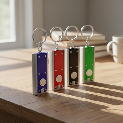 4er-Pack Mini-LED-Taschenlampen-Schlüsselanhänger, 120 Lumen, für Camping, Wa...