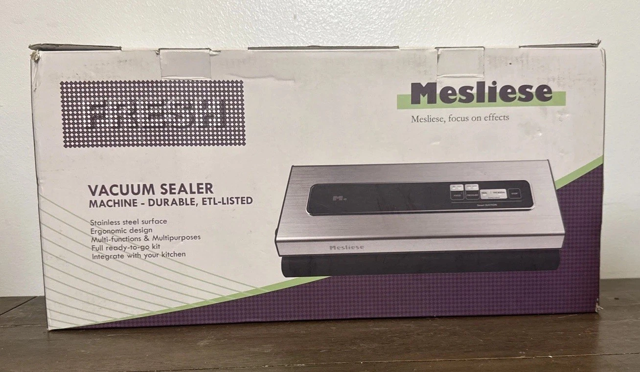 Mesliese Vacuum Sealer Machine Powerful 90Kpa Precision 6-in-1 Compact Food Kit