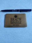 Vintage Braun Cadillac Buick Dealership Buffalo NY Pen And Pocket Phonebook  — photo 1
