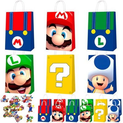24pcs Super Mario Kinder Party Mitgebsel Mario Party Geschenkartikel Papiertüten