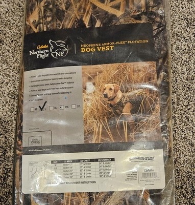 Cabela s Northern Flight Dog Hunting Vest size L Neoprene