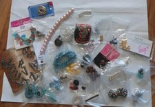 Lot Of Jewerly Making Beads Charms Findings Glass Acrylic Metal Ceramic Shell