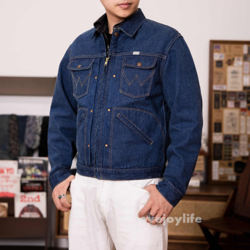 Red Tornado Dark Wash 24MJ Selvedge Denim Jacket 1960's Trucker Jeans Outerwear - Bild 2 von 34
