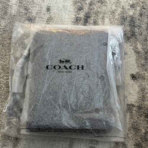 Bolso bandolera de cuero con cordón Coach - sangría - Imagen 4 de 5