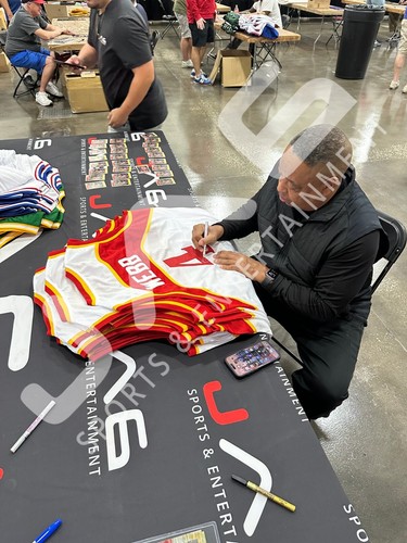 Spud Webb autographed signed jersey NBA Atlanta Hawks JSA COA - Picture 4 of 4