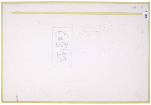 Len Thurston "Getting the Message" original gouache illustration wheel leisure - Picture 2 of 3
