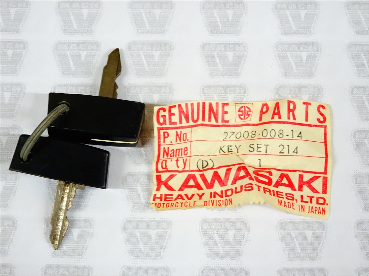 Kawasaki NOS NEW 27008-008-14 Ignition Key #214 (2) D1 100 | eBay