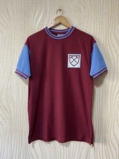 WEST HAM UNITED 1964 HOME FOOTBALL SHIRT SOCCER JERSEY SCORE DRAW REPLICA sz M 
