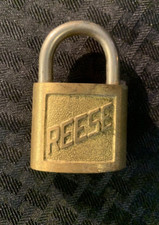 Vintage Reese Brass Padlock Lock NO Key Made in USA
