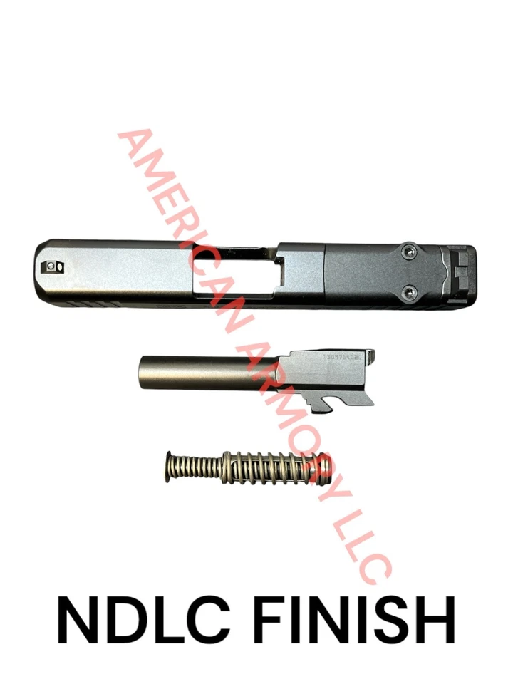 nDLC Glock 43X MOS 原始设备制造商全新完整滑动枪管锁 2Mags 适合 G43X G48 G43 80 — 第 2/4 张图片