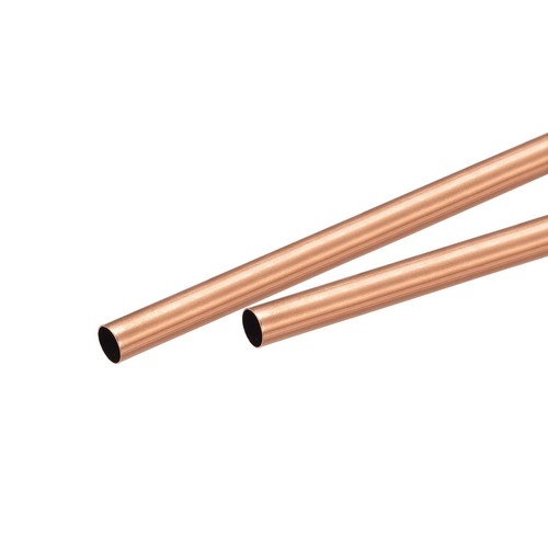 2x Kupfer-Rundrohr – 6 Mm Außen-Ø, 0,25 Mm Wandstärke, 200 Mm Länge – Für DIY, Basteln & Elektrik