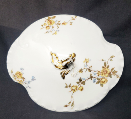 Piatto con ciotola per verdure coperto - Haviland & Co H&Co Schleiger 266 rose gialle - Foto 15 di 22