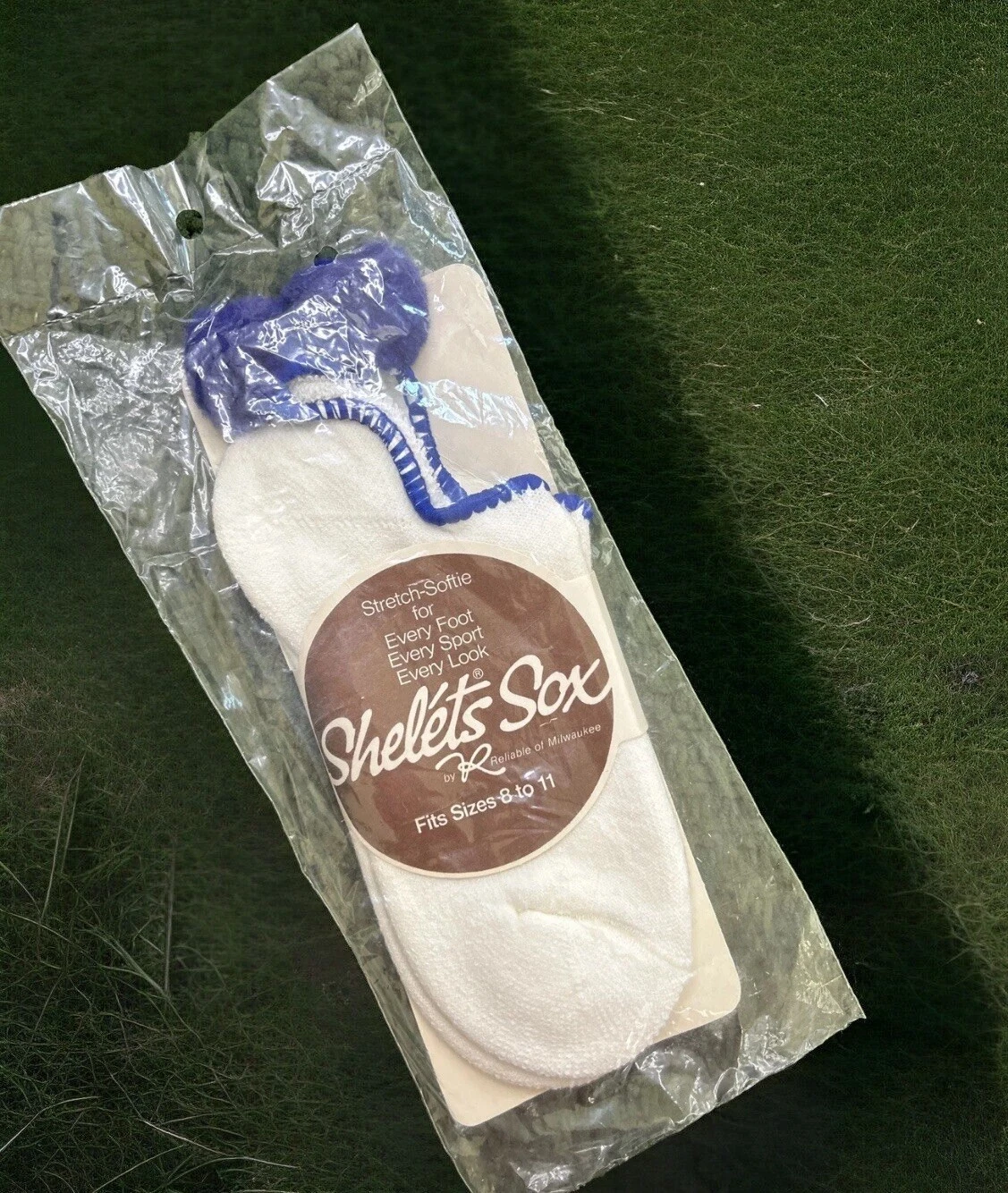 VTG Orlon Bootie Socks NOS 8-11 Shelets 70's 80s Royal Low cut Women's ankle.