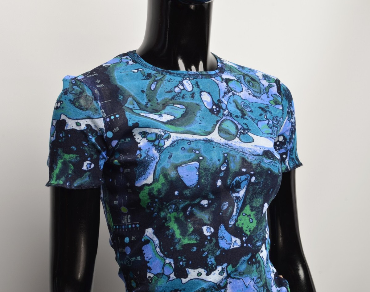 Vintage Iconic JPG Jean Paul Gaultier Mesh Bacteria SS 2001 Short 