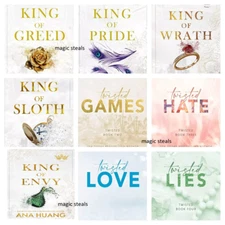 9book set of Ana Huang Twisted Series set & king of wrath+pride+greed+sloth+envy