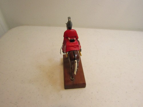 Lead medal Mounted General Riding horse 3 3/4" long & 4 1/4" high - Picture 5 of 6