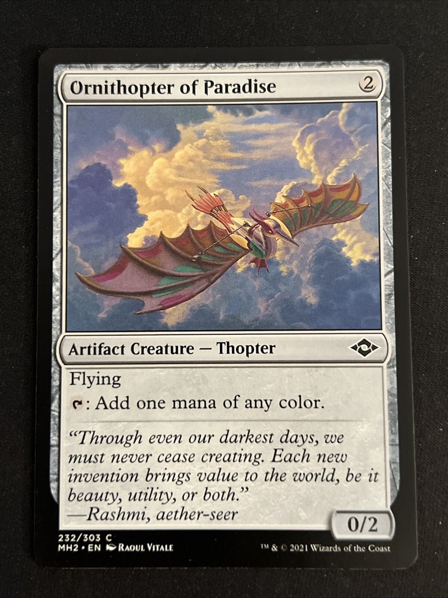 1x Ornithopter of Paradise (232) Modern Horizons 2 LP MTG Magic