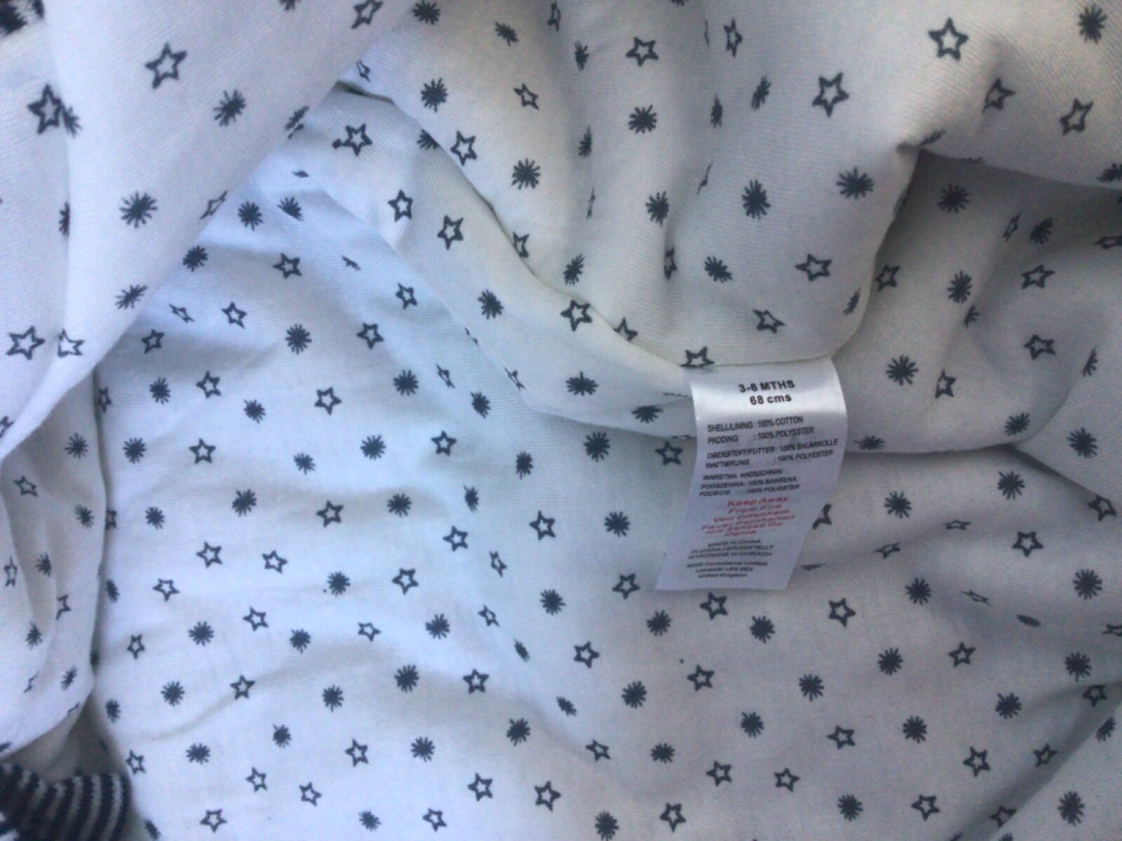 Baby boys car snowsuit 36 months eBay