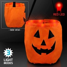 HALLOWEEN Pumpkin LED BAG for Trick Or Treat Candy Party HALLOWEEN - Pack of 2 