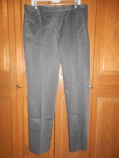 DOCKERS D3 Men's Charcoal Grey Classic Fit Straight Leg Pleated Pants W36 L32